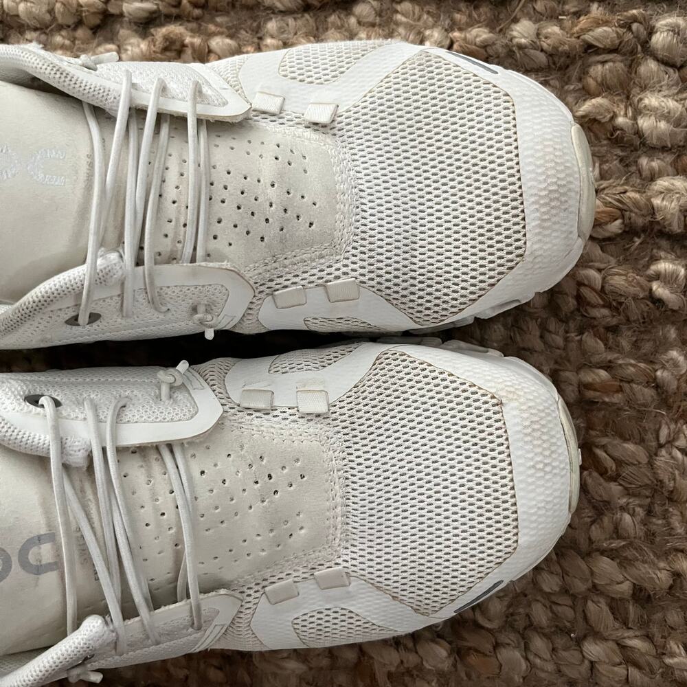 On Cloud 5 Women 7.5 White Running Shoes Sneakers CloudTec Swiss Engineering - Picture 12 of 14